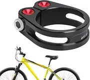 Seat Post Clamp | 31.8/34.9mm Portable Alloy Seat Tube Clip | Quick Release Seatpost Tube Clip, Cycling Accessories, Biking Seat Post Clamp for Enhanced Riding