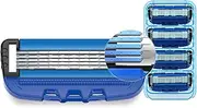 COVIK 5Blade Razor for Men with Dual Lubrication Shaving Comfortable and Smooth Shaving Razors for Men, Handle & Cartridges (Cartridges fit Razor Handles only)