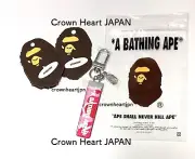New BAPE A BATHING APE ABC CAMO KEYCHAIN Pink