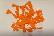 10 Lego Orange, Minifigure Footgear Flipper, Item No: 2599a inv 294