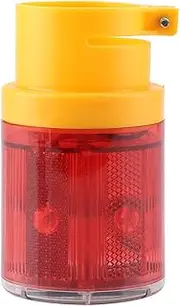 Flashing LED Warning ‎Environmental PS Signal Light Solar Power Emergency Security Alarm Strobe Lamp Security Car Strobe‎ Yellow and Red Lamp Suitable for Harsh Weather Conditions (Hard Red)