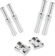 M Maintenanse Pushrod Cover Lifter Block Cover For Harley Twin Cam Street Glide Road King Electra Glide Tri Ultra Dyna Fit Street Bob Softail Fatboy 99-17 (Touring 17-23 Softail 18-23(Chrome))