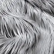 Tatuo Faux Fur Fabric Christmas Fluffy Fuzzy Craft Fake Fur Cuts Shaggy Synthetic Plush Patch Sewing DIY Winter Halloween Costume Gnome Beard Miniature Dolls Rugs Mats Gift(Platinum Grey,60 x 18 Inch)
