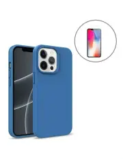 [StylePro] Iphone 13 Eco Case + Tempered Glass Screen Protector in Blue