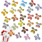 25 PCS Flying Butterfly Toy, Magic Flying Butterfly Wind up Butterfly Toy Magic