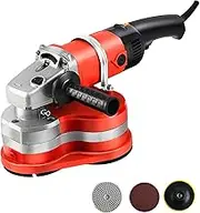 3000W Concrete Grinder Set, 2800 RPM Wall Sander with 6 Speed Adjustmen, Floor Polisher Machine with 3 Different Grinding Discs, 90° Seamless Sanding, for Cutting Grinding Polishing