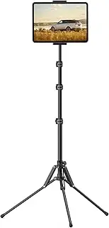 Lamicall iPad Tripod Stand, Tablet Floor Stand 65" i Pad Holder Mount with Adjustable Height for Live Stream/Watching, for iPad Pro 12.9/11, Air Mini 6 5 4 3 2, iPhone and 4.7-13" Tablet and Phone