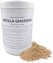 Snadi - Ghassoul Clay | 1 kg | Moroccan Lava Stone Powder | For Skin and Hair Care | Exfoliating and Softening | Rejuvenates, Soothes and Softens the Skin