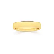9ct Gold 4mm Wedder Size P