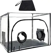 Mushroom Growing Kit - Mycology Grow Tent, Fruiting Chamber Box | Large Mushroom Cultivation Chamber, Still Air Mycology Box, High-Visibility Mushroom Grow Bags with Fume Hood for Cultivation
