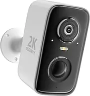 [Rraycom] 4 Wireless Security Cameras Outdoor 2K Battery Operated AI Motion Detection Alarm Siren Indoor Surveillance Camera Color Night Vision