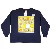 Looney Tunes Jerry Leigh Tweety Bird Graphic Print Sweatshirt Relaxed Fit M/L