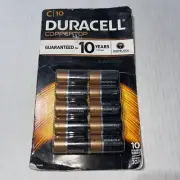 DURACELL 80240709 Coppertop Alkaline C Batteries NEW IN DAMAGED PACKAGE X10