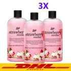3xBOOTS Strawberry Sundae Shower Gel, Bubble Bath&Shampoo 500ML