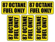 87 Octane 2"X1" (Set of 5) Sticker