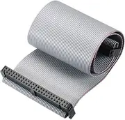 uxcell IDC Wire Flat Ribbon Cable FC/FC Connector A-Type 50Pins 2.54mm Pitch 30cm Length Gray
