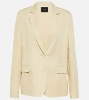 [Joseph] Joseph Belmore silk and cotton blazer AU 6 neutrals
