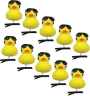 Fun Duck Hair Pins - Yellow Duck Plush Hair Clips, Yellow Duck Design Plush Hairpin Collection for Kids, Women, Girls