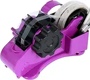 Fxvhojq Heat Tape Dispenser Sublimation with 2 Tapes Multiple Roll Cut Heat Tape Dispenser Reusable Semi-Automatic Tape Dispenser with Non-Slip Base Heat Resistant Thermal Tape (Purple)