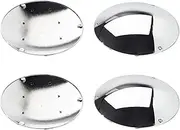 DewFlew 4Pcs 270MM 10.63Inch Baby Moon Hubcaps Wheel Covers Chrome Wheel Center Caps with Punching Tool for Volkswagen Beetle Aftermarket Wheels 16 Inch 17 Inch Iron Wheels
