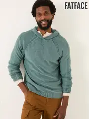 FatFace Sage Green Berwick 100% Cotton Laundered Hoodie (E82964) | $127