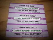 3 Kenny Rogers Heed The Call / Tell It All Brother Jukebox Title Strips