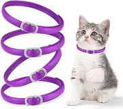 Oimmal 4 Pack Calming Collar for Cats, Adjustable Cat Calming Collar, Cat Pheromone Collar for Cats and Kitten, Relieve Reduce Anxiety Stress, Cat Anxiety Relief Calm Relaxing Collars