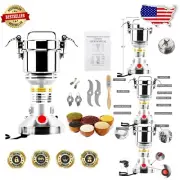 1500W Electric Grain Mill Grinder - Commercial Stainless Steel Spice Machine