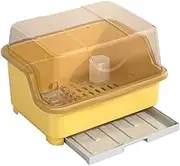 Dish Rack, Dish Drainer, Dish Drying Rack, Kitchen Organizer, Dish Drying Rack, Tableware Storage Bowl Holder, Drain Shelf Organizer, Drainer Rack, Dish Drainers, Yellow, 40 * 31 * 26 cm