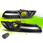 Factory Style Fog Light+Bezel Covers+Switch for Nissan Sentra 13-16 Amber Pair (for: Nissan)