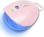 GDPKIALSLZ, 48W Cordless LED Gel Nail Lamp,Rechargeable Professional Nail Dryer Light Wireless Portable Nail Polish Curing Lights,for Fingernail and Toenail(Pink)
