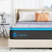 [Avenco] Hybrid King Mattress in a Box, 10 Inch Memory Foam and Pocket Spring Bed Mattresses w/Edge Support, Max Loading 550LBS, CertiPUR-US Certified