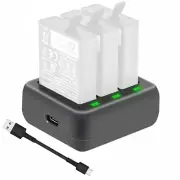 3-Slot Camera Battery Charger Charging Box Dock Station For DJI Osmo Action 3 k