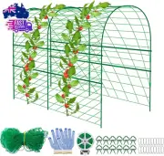 Garden Cucumber Trellis for Plant Climbing -47X 47 Inch Metal Arch Melon Trellis