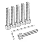 25Pcs Socket Head Cap Screws, M6x30mm 304 Stainless Steel Bolt with Hex Wrench