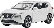 for Toy Car Model Alloy Diecast Pull Back Model Vehicle with Sound Light Toy Gift 1/32 Scale(White)