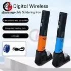 Portable USB Soldering Iron Set Rechargeable LED Digital Soldering Tool Cordless