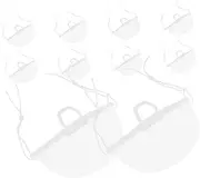 LALADEFIEE Facial Mask Set 10pcs Washable Nose Shield Anti-Fog Spit Mask for Professionals