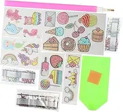 BRIGHTFUFU 3 Sets Unicorn Diamond Sticker Kits DIY Gemstone Painting for Girls Kids Craft Art