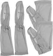 [TOKIDNY] Sun Protection Sleeve Arm Sleeves Gardening Sleeves Gardening Arm Sleeve Arm Protective Sleeves Arm Protectors Arm Covers Elastic Arm Sleeve Bird's Eye Cloth White