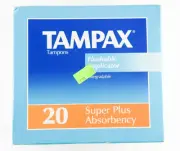 Vintage NOS 1994 Tampax Tampons SUPER Flushable Sealed Box ~ Movie TV Prop!