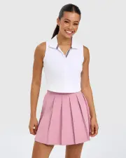 Women's Course Knit Polo - WHITE - WHITE