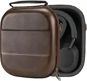 Geekria Shield Headphones Case Compatible with Sony WH-CH720N/XB910N/1000XM5/1000XM4, Replacement Hard Shell Travel Carrying Bag with Cable Storage (Brown)