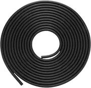 Aquarium Oxygen Hose Aquarium Air Pump Tube Silicone Multiple Colors 5 Meters Long for Home Salt Water Office Fish (Black)