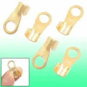 A● 5 Pcs 20A Open Cable Connector Ring Tongue Copper Passing Through Terminals