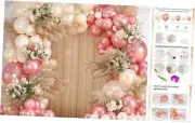 144pcs Pearl White & Pearl Pink Double Stuffed Pearl Sand White, Pearl Pink