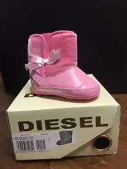 “DIESEL BABY” SHOES KIDS CRIB Expoboot Shoes Pink Size 3-6 months