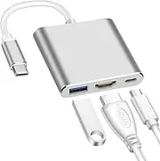 Spendeal USB C Hub 4K HDMI, 3 in 1 USB C HDMI Adapter, USB Type C Hub with HDMI, USB 3.0 Data Port, USB C Hub Compatible with MacBook Pro/Air, iPad pro/air, iMac, Switch, Dell XPS, Steam Deck