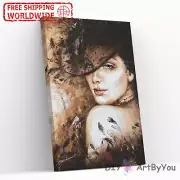 Paint By Numbers Kit Woman Abstract Beginner Kids Art Draw Decor Oil Painting