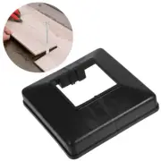 6 Pcs Black Foot Cover Deck Railing Shoe Square Stair Posts Porch Columns Wraps